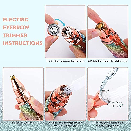 Women Blawless Battery Powered Eyebrow And Upperlip Trimmer Shaver For Ladies.