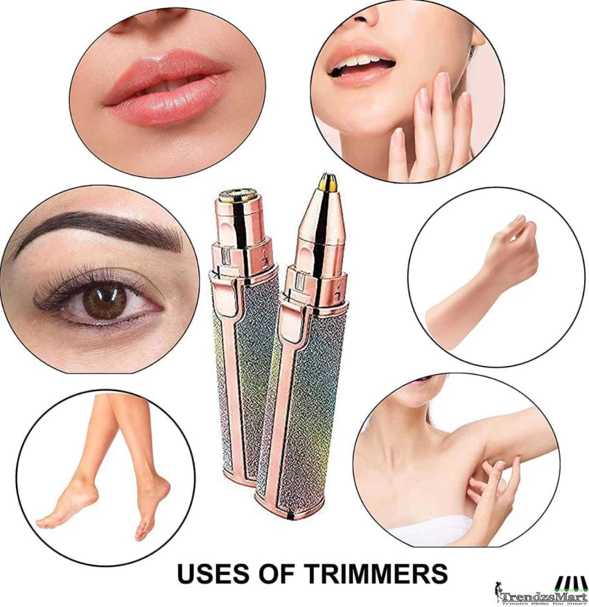 Women Blawless Battery Powered Eyebrow And Upperlip Trimmer Shaver For Ladies.